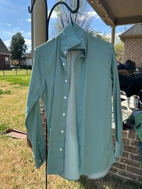 Bonobos Mint Green Desk to Dinner Long-Sleeve Button-Down Shirt